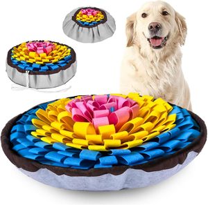 Alfombrilla Snuffle para perros Juguete de rompecabezas interactivo ajustable para razas grandes y pequeñas Alimentador lento para estimulación mental - Product Image 2