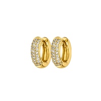 Gemnel brincos de argola, brincos de prata esterlina 18k ouro 18k huggie