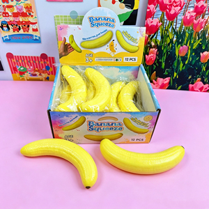 Elonna Peelable Banana <b>Squishy</b> Toy TPE/PU Material Slow Rising Rebound Simulation <b>Food</b> Squeeze Fidget Stress Relief Toy - Product Image 4