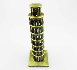 <span class=keywords><strong>Torre</strong></span> inclinada de Pisa de estilo europeo Vintage, modelo de Metal chapado en <span class=keywords><strong>oro</strong></span>, decoración <span class=keywords><strong>del</strong></span> hogar, recuerdo para Navidad, temática de animales - Product Image 6
