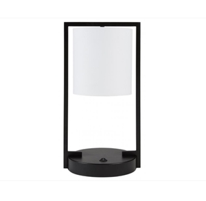โคมไฟตั้งโต๊ะ LED ขนาดใหญ่ สไตล์อินดัสเทรียล พร้อมไฟหรี่แสงได้ พอร์ต USB สำหรับสำนักงาน ไฟอ่านหนังสือ ใช้ไฟ AC ชาร์จไร้สายได้ - Product Image 1