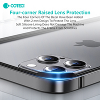 Étui de protection en métal Coteci, cadre en aluminium, protection des bords, antichoc, fin, léger, pour iPhone 16 Pro Max