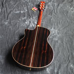 HM750GSC Himor Brand, alta qualità 40 pollici di taglio in legno massello chitarre acustiche, chitarra Folk - Product Image 5