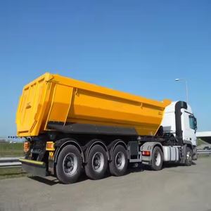 Semirremolque Volquete de Acero de 3 Ejes en Forma de U de Alta Resistencia, 40 Toneladas, para Transporte de Arena y Agregados, Precio de Fábrica - Product Image 5
