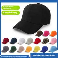Casquette de baseball en coton Logo publicitaire Protection solaire brodée Chapeaux de baseball vierges Chapeau de voyage en gros