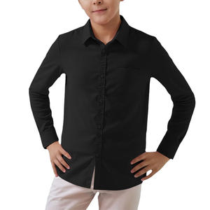 Chemise décontractée simple pour garçons 100% coton respirant séchage rapide coupe décontractée confortable à porter au quotidien aspect propre - Product Image 3