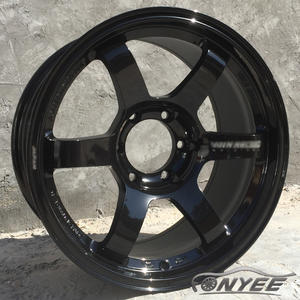 F981663B สำหรับรังสีสีฟ้า<span class=keywords><strong>สี</strong></span>ดำ<span class=keywords><strong>สี</strong></span>โรสโกลด์ <span class=keywords><strong>TE37</strong></span> 4x4 6X139.7ล้อเว้า18นิ้ว6รูขอ<span class=keywords><strong>บ</strong></span>รถสำหรับ BMW Toyota Nissan - Product Image 4