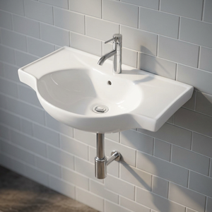 18x12 Inch White Ceramic Wall Hung Wash <b>Basin</b> Bathroom Hand Wash Sink for Hotel Commercial Project Wholesale - Product Image 4