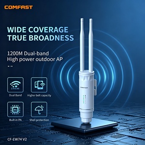 <span class=keywords><strong>COMFAST</strong></span> <span class=keywords><strong>CF</strong></span>-EW74 V3 <span class=keywords><strong>AC1200</strong></span> Point d'accès WiFi extérieur double bande 2.4G+5.8G PoE étanche, prolongateur AP sans fil 300Mbps+867Mbps - Product Image 1