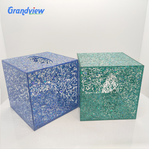 Clear Acrylic tissue box napkin box paper acrylic hand tissue box holder in bathroom
