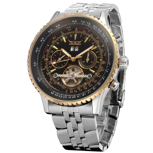 Mens Watches Top Brand Luxury JARAGAR Men Sport Wristwatch Automatic Mechanical Tourbillon Watch Relogio Masculino