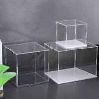Studioqualität Acryl-Vitrine Modulares Theken-Präsentationsregal Hochklare Staubdichte Vitrine für Einzelhandels-Werbeständer