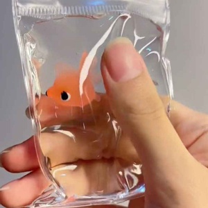 ของเล่นบีบ Taba Squishi น่ารัก รูปปลาทองเหมือนจริง ทำจาก TPR นุ่มๆ ของเล่นบีบคลายเครียดสำหรับเด็กผู้ชาย ของเล่นบีบสัตว์น่ารักสำหรับเด็ก - Product Image 2