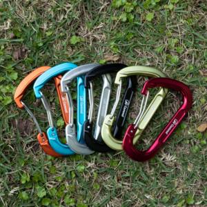 Mosquetón de escalada de aluminio <span class=keywords><strong>en</strong></span> forma de <span class=keywords><strong>D</strong></span> Camnal de 60mm, nuevo estilo con logotipo personalizado, gancho pequeño, mosquetones a presión - Product Image 4