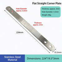 Support de fixation droit en acier inoxydable sur mesure, plaque de connexion pour poignée de porte/fenêtre, service OEM personnalisé pour petites séries