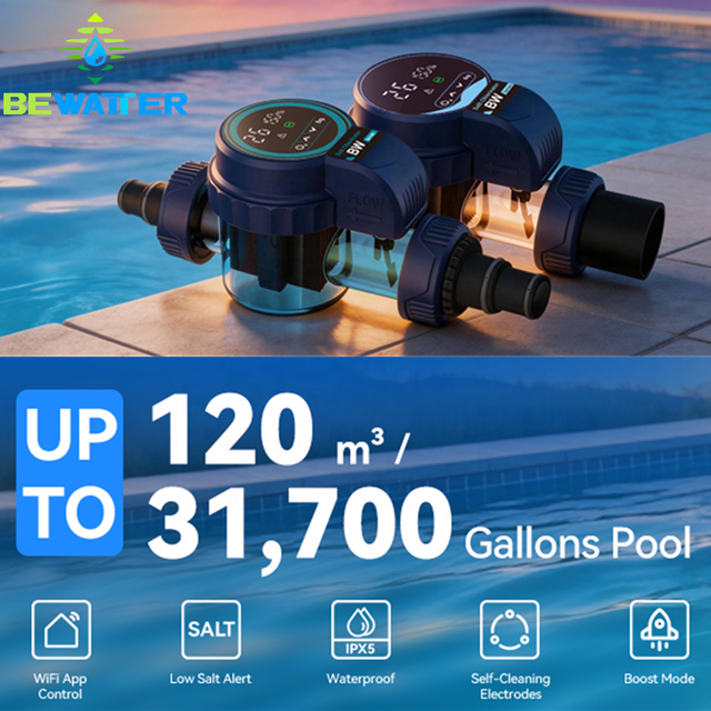 2G,4G,6G,8G,10G,12G,16G,20G,25G Factory Price Salt Chlorine Generator Swimming Pool App Control Salt Water Chlorinator