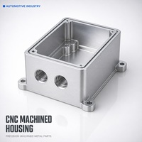 Boîtier en aluminium usiné sur mesure par CNC pour l'électronique automobile, boîtier étanche avec brides de montage et vis de fixation