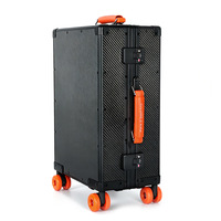 Valise entièrement en fibre de carbone, ultra-légère, avec roulettes, sensation premium, tissage sergé 3K, taille cabine 20 pouces, glisse exceptionnellement fluide