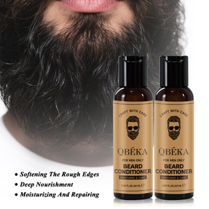 QBEKA Soin naturel pour <span class=keywords><strong>barbe</strong></span> masculine, après-shampoing pour <span class=keywords><strong>barbe</strong></span> avec biotine et beurre <span class=keywords><strong>de</strong></span> karité, sans sulfate, pour cheveux texturés - Product Image 1