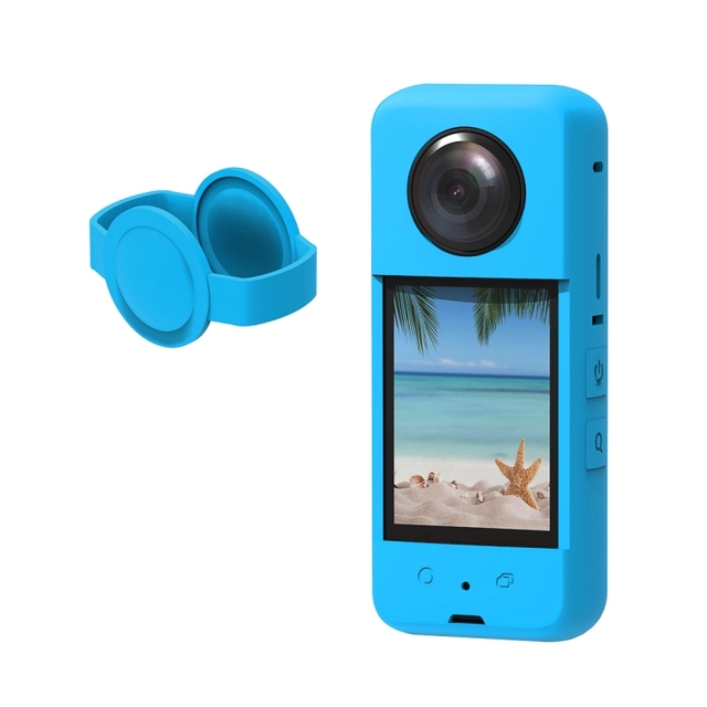 Factory Supply Action Camera Accessories for Insta360 One X3 PULUZ Silicone Protective Case with Lens Cover
