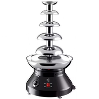 Fontaine à chocolat commerciale améliorée à 5 niveaux en acier inoxydable pour la restauration, les buffets et la présentation de pâtisseries – Vente directe usine