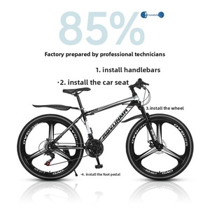 Vélo de montagne pour adultes, cadre en acier à haute teneur en carbone, freins à disque doubles, léger, <span class=keywords><strong>VTT</strong></span> tout-terrain pour les trajets quotidiens, usage sportif, vente en gros - Product Image 3