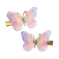 2024 nouvelle mode papillon pointe clip petit frais doux papillon pointe clip filles toutes frange décorative épingle à cheveux accessoires pour cheveux