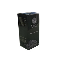 Scatola di Imballaggio Personalizzata di Lusso Nera per Cosmetici, con Laminazione Lucida, in Carta Riciclabile, per Siero, con Stampa a Caldo
