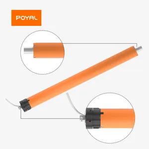 Poyal 80nm 12 vòng/phút tiêu chuẩn hình ống cơ giới cuộn lên mở cửa thông minh con lăn Rèm AC động cơ cho cơ giới con lăn màn trập cửa