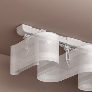 Sistema Profesional <span class=keywords><strong>de</strong></span> Rieles para Cortinas Plegables en S, <span class=keywords><strong>Riel</strong></span> <span class=keywords><strong>de</strong></span> Aluminio 6063-T5 <span class=keywords><strong>de</strong></span> Alta Resistencia con Deslizadores Silenciosos - Product Image 1