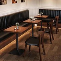 Chaise de salle à manger de haute qualité, prix d'usine, table carrée avec chaise, banquette en cuir, mobilier personnalisé