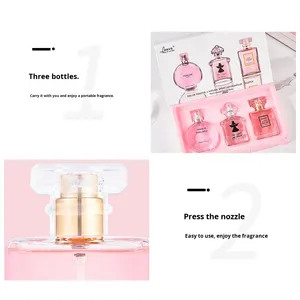 Parfum Paris Angel, senteur florale de freesia, vaporisateur, taille standard, trois pièces, petite <span class=keywords><strong>robe</strong></span> <span class=keywords><strong>noire</strong></span>, femme, frais, longue durée, modè<span class=keywords><strong>le</strong></span> léger - Product Image 5