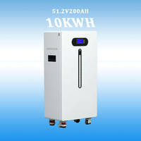 Système de stockage d'énergie solaire hybride avec onduleur 5-10kW, batterie LiFePO4 48V IP65 100Ah empilable, 6000 cycles, usage résidentiel