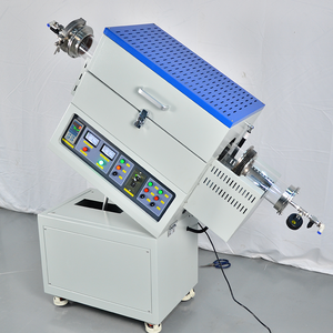 Horno Tubular Eléctrico de Laboratorio 1200C, Horno de Tubo Giratorio Inclinable con Longitud de Calentamiento de 205mm o 350mm para Laboratorio - Product Image 3