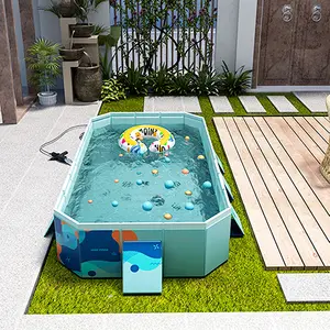 Customized Ground Above Swimming Pool Outdoor Big Portable Pool Swimming outdoor 6ft deep for adult 3 Meter Family Swimming Pool