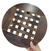 Support à roulettes en bois robuste pour plantes d'intérieur et d'extérieur, idéal pour jardins et patios