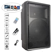 Altavoz profesional inalámbrico de 500W y 15 pulgadas, subwoofer con Bluetooth para Karaoke, Caja Activa para DJ, sistema de sonido PA TWS-MIC + FM + ECHO Bocina