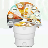Cuisinière électrique pliable 220V Mini marmite multifonction vapeur alimentaire Machine de cuisson pour dortoir cuiseur de nouilles pour voyage