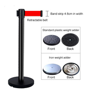 Poteau de guidage rétractable avec sangle pour la gestion des foules, barrière de contrôle des foules, poteau de file d'attente détachable pour aéroport et hôtel