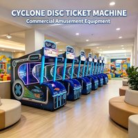 Machine d'arcade à monnayeur Cyclone Spinning Target Ball Throw avec système de rédemption automatique de tickets métalliques pour centre d'amusement et fête foraine
