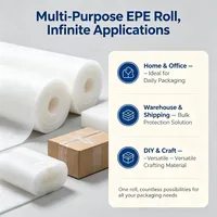 Rouleau de mousse EPE de qualité industrielle à large largeur avec une protection contre les chocs élevée pour l'emballage logistique des meubles