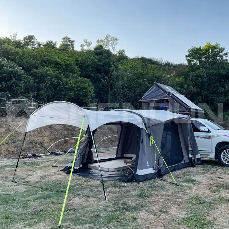 Oem Outdoor 6 Personen Grote Camping Tent Opblaasbare Huis Draagbare Opblaasbare Luchttenten Kamperen Buiten Opblaasbare Tent