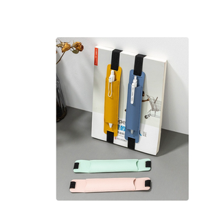 Porte-crayon en cuir PU cahier de livre élastique élastique boucle pince à stylo Portable porte-stylo pour ordinateur portable - Product Image 4