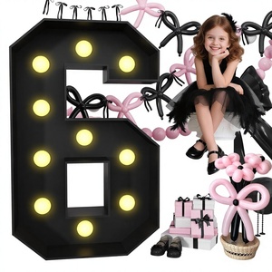 Letrero de Espuma con el Número 1 Iluminado, 4 Pies, Kit de Bricolaje Precortado para Decoraciones de Primer Cumpleaños, <span class=keywords><strong>Año</strong></span> <span class=keywords><strong>Nuevo</strong></span> y Aniversario - Product Image 3
