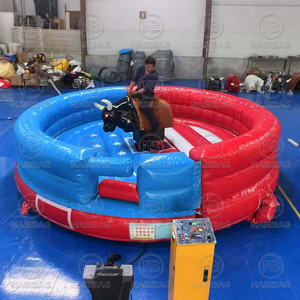 Jeux mécaniques commerciaux <span class=keywords><strong>Rodeo</strong></span> Bull Riding Machine Controls Gonflable Mechanical Bull Ride à vendre - Product Image 4