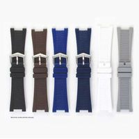 BEEFLYPOWER Nouveau bracelet de montre en silicone étanche et anti-transpiration avec interface spéciale, accessoires de bracelet de montre 25 mm pour homme