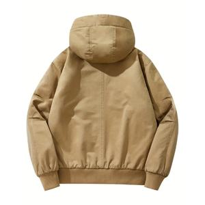 Fabricant de vestes, vente en gros de parkas d'hiver pour hommes doublées de laine, à capuche, adaptées aux occasions décontractées et sportives, services OEM/ODM - Product Image 5