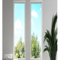 Ventana de imagen de aluminio para patio de Villa personalizada, vista grande, ventana panorámica francesa, ventana fija de vidrio de piso a techo a la venta