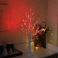 Lumières LED pour arbre de Noël, rouge rose, lumière chaude, alimentées par piles, compatibles USB, décoration festive