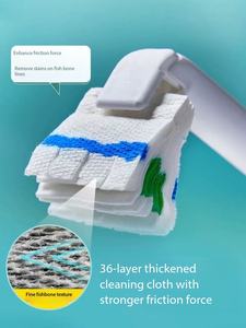 <span class=keywords><strong>Brosse</strong></span> de toilette jetable biodégradable écologique avec têtes de nettoyage remplaçables pour salles de bain domestiques - Product Image 2